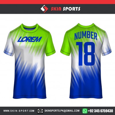 YELLOW BLUE DIGITAL SPLASH  SOCCER JERSEYS